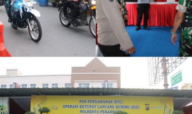 Jelang Idul Fitri 1446 H,Kodim 0301/Pbr dan Polri Sinergi Dalam Pengaman di Pos STC Ramayana
