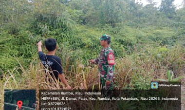 Babinsa Kodim 0301/Pbr Terus Upayakan Pencegahan Karhutla