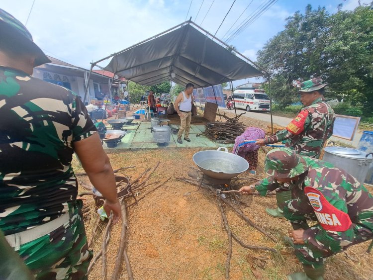 Danramil 07/Tenayan Bertekad Berikan Pelayanan maksimal Bagi Para Pengungsi