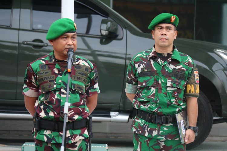 Kasdim Letkol Arh Muliyadi Ingatkan Prajurit dan PNS Utamakan Keamanan dan Keselamatan Selama Cuti Lebaran