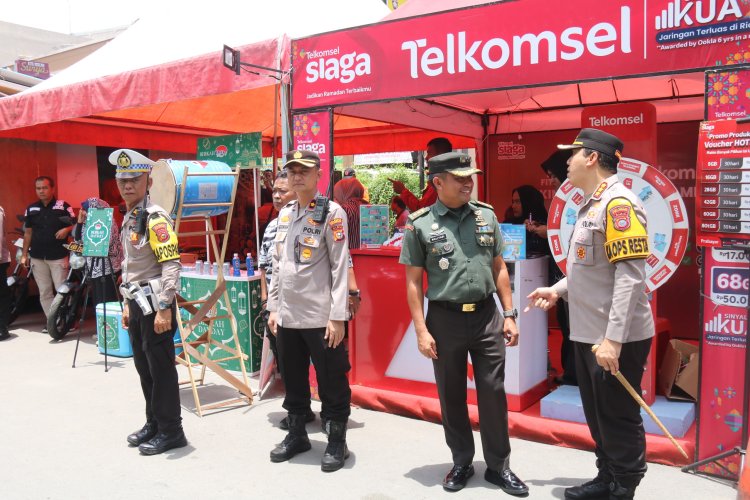 Ciptakan Suasana Kondusif Jelang Lebaran, Kasdim 0301/Pbr Dampingi Danrem 031/WB Tinjau Pos Pengamanan