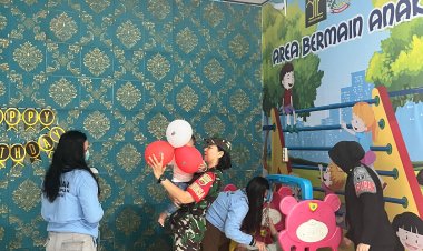Pelukan Harapan di Lapas Perempuan dan Anak Kelas IIA Pekanbaru, Babinsa Kodim 0301/Pbr dan Balita yang Tak Terlupakan