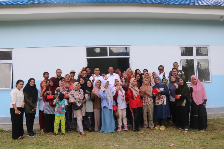 Kasdim 0301/Pbr Dampingi Kunjungan Direktur Pemantauan dan Pengawasan Kemhan RI Dalam Program Makan Sehat Bergizi Gratis