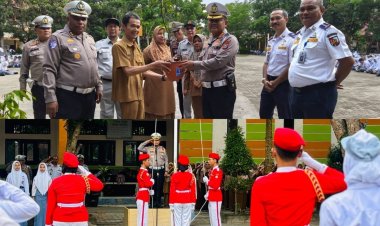 Dirlantas Kunjungi SMK 7, Sosialisasikan Tertib Lalu Dan  Green Policing
