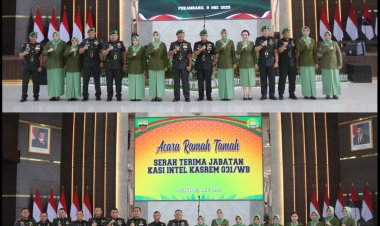 Kasdim 0301/Pekanbaru Hadiri Sertijab Kasi Intel Kasrem 031/Wira Bima