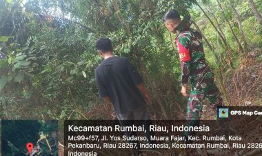 Rutin Patroli, Sertu Guntur Lakukan Ini Antisipasi Dini Terhadap Potensi Terjadi Karhutla