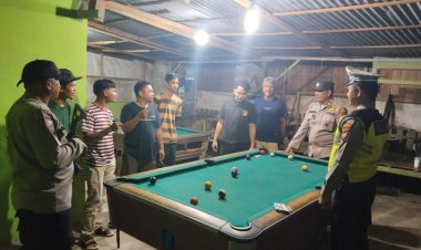 Polsek Tapung Hulu Gelar Patroli Dialogis, Antisipasi 3C dan Penyakit Masyarakat