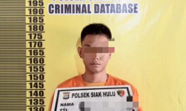 Polsek Siak Hulu Berhasil Hentikan Sepak Terjang RA yang Resahkan masyarakat