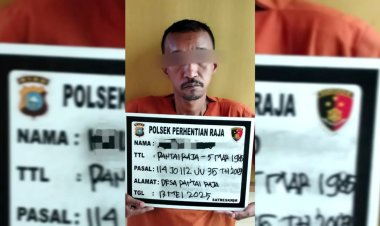Polsek Perhentian Raja Tangkap Pengedar Sabu, Respon Cepat atas Resah Warga