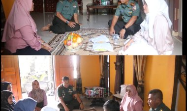 Pererat Tali Asih, Dandim 0301/Pekanbaru Jenguk Istri Anggota yang Sedang Sakit
