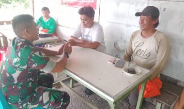 Babinsa Kodim 0301/Pbr Ajak Masyarakat Jauhi Narkoba