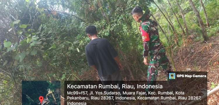 Rutin Patroli, Sertu Guntur Lakukan Ini Antisipasi Dini Terhadap Potensi Terjadi Karhutla