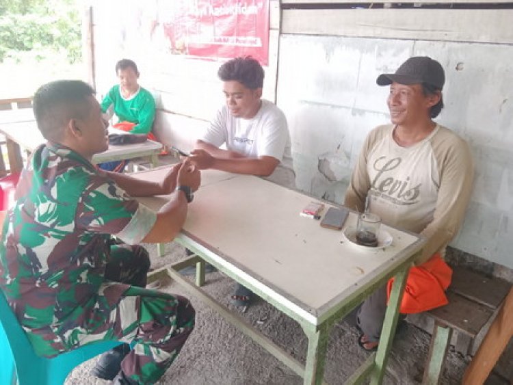 Babinsa Kodim 0301/Pbr Ajak Masyarakat Jauhi Narkoba