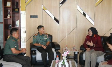 Dandim 0301/Pbr Sambut Kalapas Perempuan Dalam Kunjungan Silaturahmi