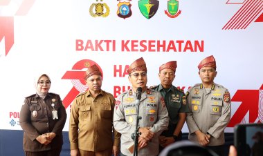 Polda Riau Gelar Bakti Kesehatan Dalam rangka Menyambut HUT Bhayangkara ke-79, 