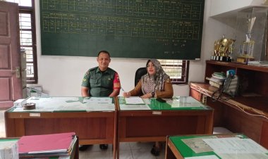 Babinsa Kodim 0301/Pbr Jalin Sinergitas Bersama Pemerintah Setempat