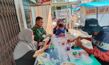 Dukung Ketahanan Ekonomi,Babinsa Kodim 0301/Pbr Laksanakan Komsos Bersama Pelaku UMKM