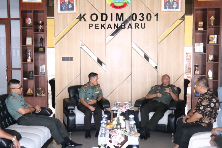 Kodim 0301/Pbr Terima Kunjungan Tim Pokja Staf Ahli Kasad Bidang Komsos TA 2025