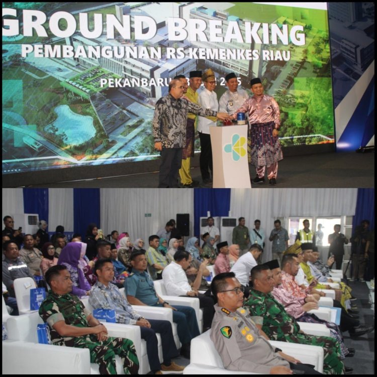 Kasdim 0301/Pbr Hadiri Ground Breaking Pembangunan RS UPT Vertikal Riau