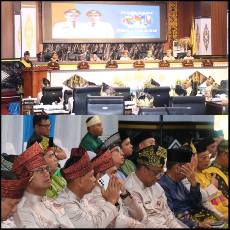 Dandim 0301/Pekanbaru Hadiri Paripurna HUT ke-241, Dorong Kolaborasi Bangun Kota Bertuah