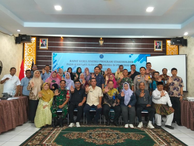 Komitmen Nyata Perang Pada Narkoba,Babinsa Kodim 0301/Pbr Hadir Rapat Sinergi Kawasan Rawan Narkobai