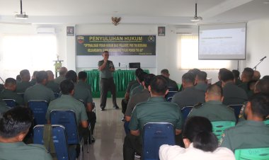 Kodim 0301/Pbr Menerima Penyuluhan Hukum dari Kumdam I/Bukit Barisan