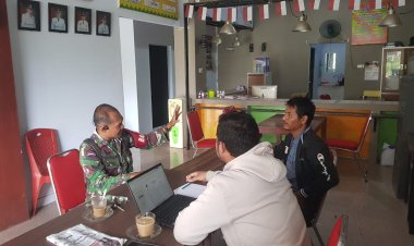 Babinsa Kodim 0301/Pbr Ajak Masyarakat Galakan Poskamling