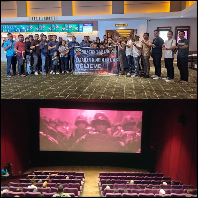 Kodim 0301/Pbr Gelar Nobar Film “Believe” untuk Kobarkan Semangat Juang dan Kebersamaan