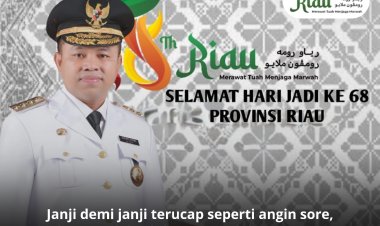 Hari Jadi ke 68 Gubernur Riau Abdul Wahid Hanya Janji Palsu