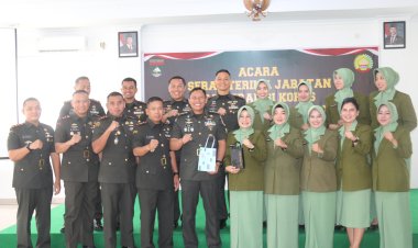 Dandim 0301/Pbr Hadiri Sertijab dan Tradisi Korps Kasipers Kasrem 031/Wira Bima