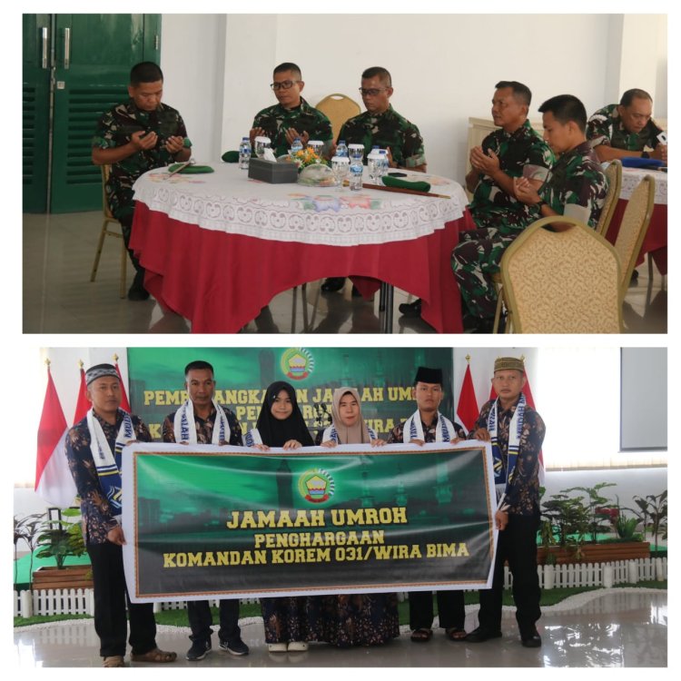 Danrem Brigjen Sugiyono Lepas Jamaah Umroh, Dandim 0301/Pekanbaru Turut Hadir