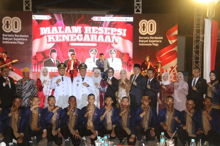 Dandim 0301/Pbr Hadiri Resepsi Kenegaraan HUT RI ke-80 di Rumah Singgah Tuan Kadi