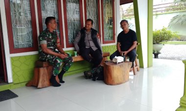 Babinsa Kodim 0301/Pbr Sampaikan Pesan Kamtibmas Melalui LPM