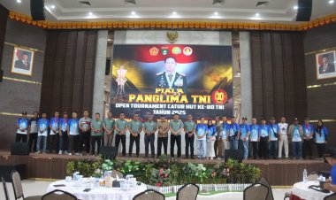 Dandim 0301/Pekanbaru Hadiri Pembukaan Piala Panglima TNI Open Tournament Catur HUT ke-80 TNI Tahun 2025