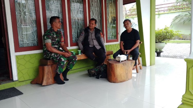 Babinsa Kodim 0301/Pbr Sampaikan Pesan Kamtibmas Melalui LPM