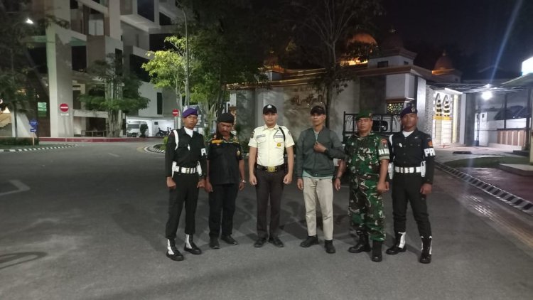 Kodim 0301/Pekanbaru dan Komponen Pendukung Laksanakan Patroli Bersama di Kota Pekanbaru
