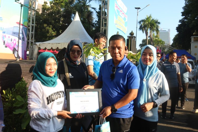Dandim Hadiri Senam Jantung, Launching Mobil IVA Test dan Lomba Yel-yel IVA Test