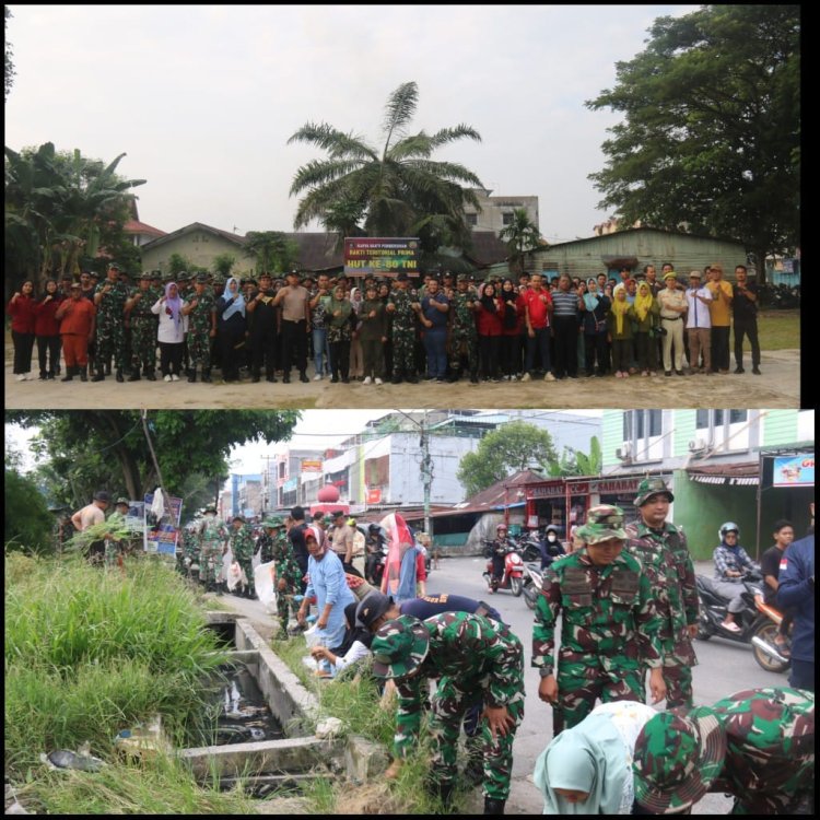 Kodim 0301/Pbr Laksanakan Karya Bakti HUT ke-80 TNI Tahun 2025, Wujud Bakti Teritorial Prima