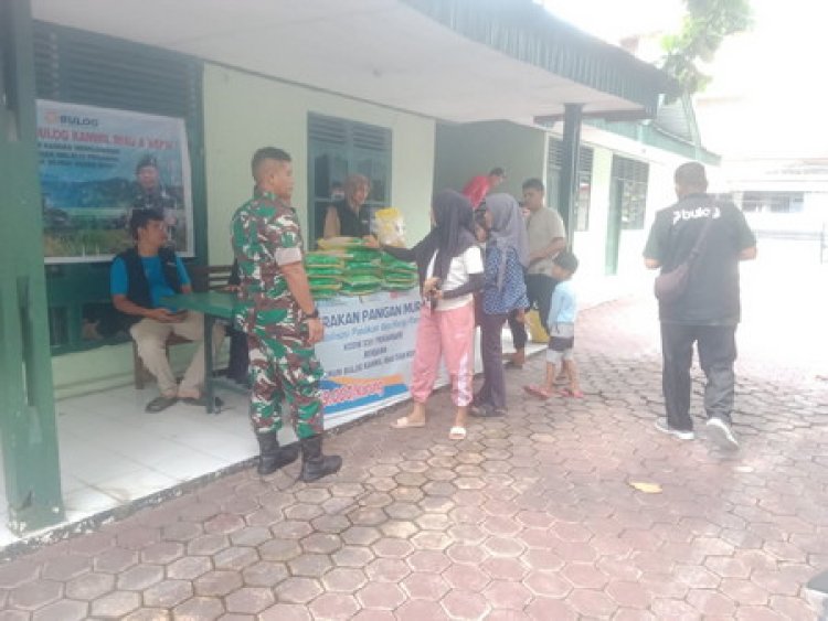 Kolaborasi Dengan Bulog,Kodim 0301/ Pbr Terus Gencarkan Program GPN