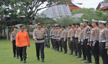 Hujan Berkah, Semangat Siaga! Bupati dan Kapolres Kampar Pimpin Apel Kesiapsiagaan Banjir, Perkuat Koordinasi Hadapi Bencana!"