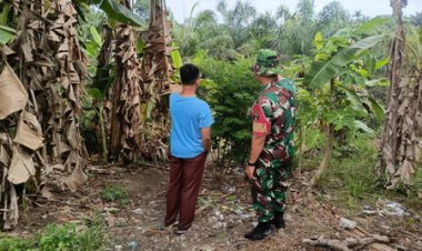 Babinsa Kodim 0301/ Pbr Sosialisasi Karhutla di Lembah Damai
