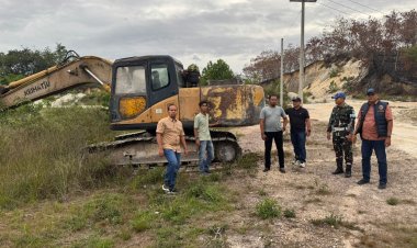 Polres Kampar Bersama Kodim 0313 KPR Sasar Galian C di Desa Salo Timur