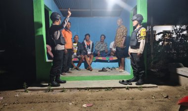 "Tapung Hilir 'Siaga', Kapolsek 'Perkuat' Satkamling, 'Cegah' Kejahatan, Kapolres: 'Polri & Masyarakat Bersatu Padu!' "