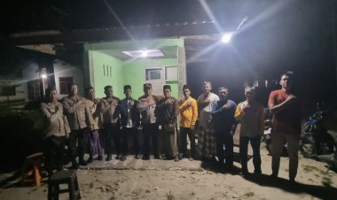 Kemitraan Polri-Masyarakat, Sat Binmas Cek Satkamling Laboy Jaya"