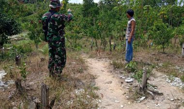 Sosialisasi dan Patroli Cara Ampuh Babinsa Kodim 0301/ Pbr Cegah Karhutla