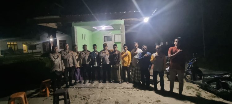 Kemitraan Polri-Masyarakat, Sat Binmas Cek Satkamling Laboy Jaya"