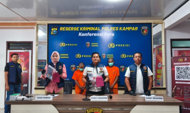 Polres Kampar 'Sikat' Pelaku Cabul & Curat, Kasat Reskrim: 'Komitmen Berantas Kejahatan, Lindungi Masyarakat'!"