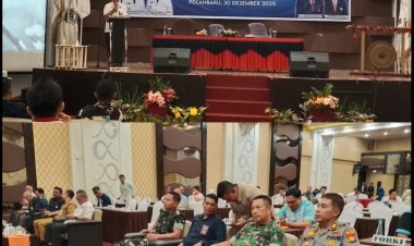 Pasiops Kodim 0301/Pbr Wakili Dandim Hadiri Rapat Kinerja KONI Kota Pekanbaru 2025