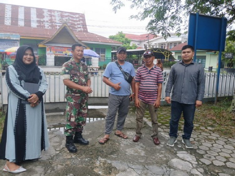 Babinsa Kodim 0301/ Pbr Terus Bersinergi Jaga Keamanan Wilayah Binaan