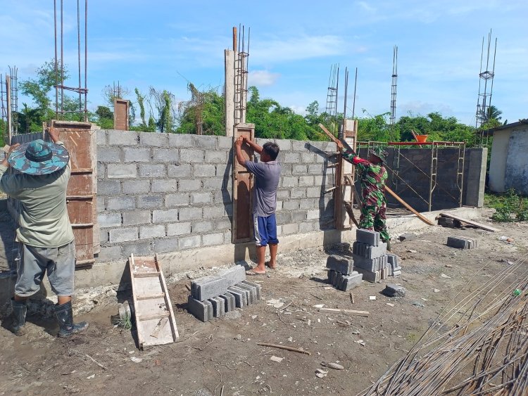 Kodim 0301/Pbr Terus Pantau Pembangunan Koperasi Merah Putih